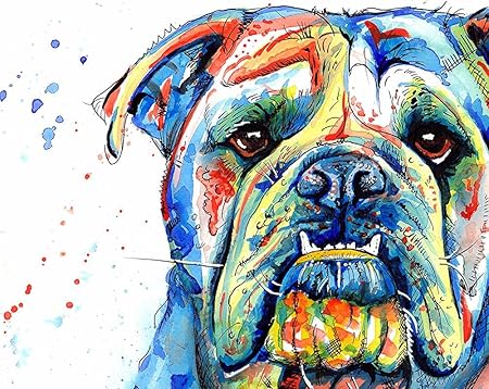 british bulldog painting