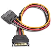 Cable Matters 3-Pack 15 Pin SATA Power Extension Cable 8 Inches