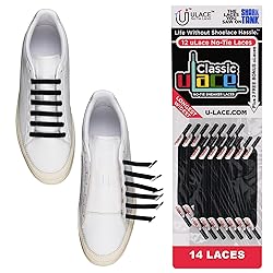 uLace Classic No Tie Shoelaces - Dark Navy Elastic