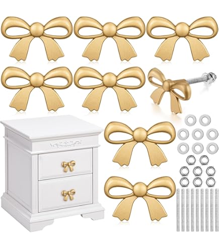 Perilla Home Set Of 6 Knobs For Cabinet & Drawers Mother Of Pearl Brass Knobs Decorative Vintage Knobs For Home Kitchen Cabinet Hardware Cupboard Door Dresser Wardrobe & Drawer Pulls (Design-3 - View #9