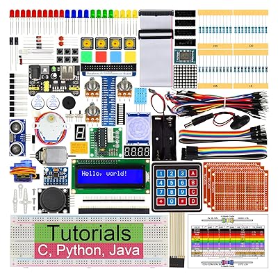 Freenove Ultimate Starter Kit for Raspberry Pi 4 B 3 B+, 434 Pages Detailed Tutorials, Python C Java, 223 Items, 57 Projects, Learn Electronics and Programming, Solderless Breadboard