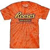 Tee Luv Men's Reese's T-Shirt - Reeses Peanut Butter Cup Candy Tie Dye Shirt