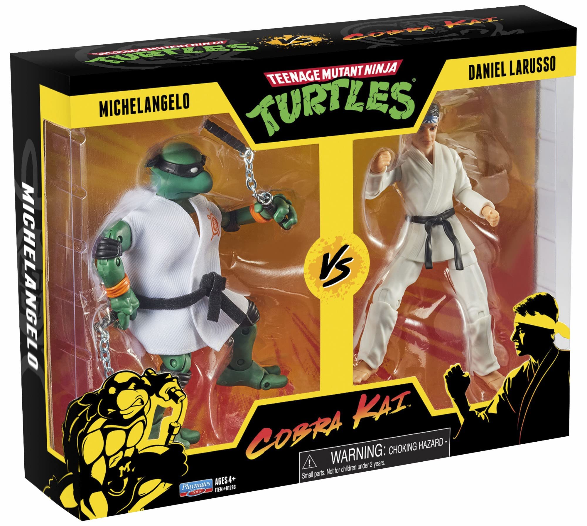 TEENAGE MUTANT NINJA Turtles vs. Cobra Kai Mikey vs. Daniel LaRusso 2 Pack