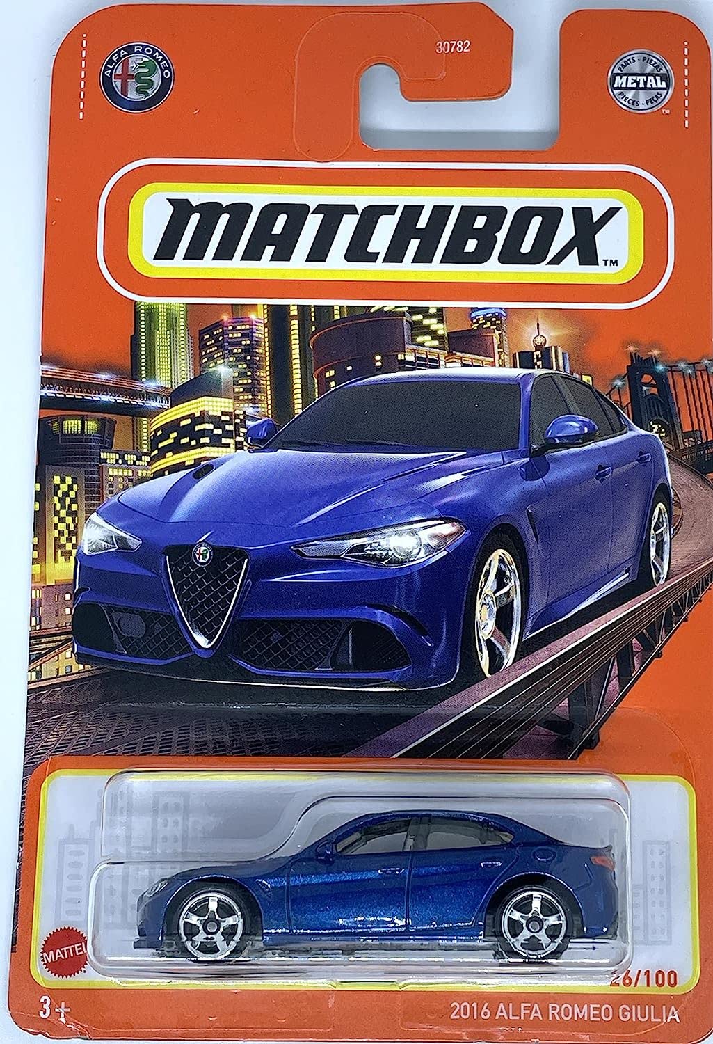 Matchbox 2022 - 2016 Alfa Romeo Giulia - Blue - 26/100