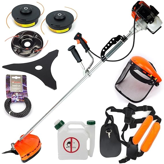 2in1 Benzin Motorsense DEMON Rasentrimmer 5,2 PS Freischneider Trimmer RQ580 OG2