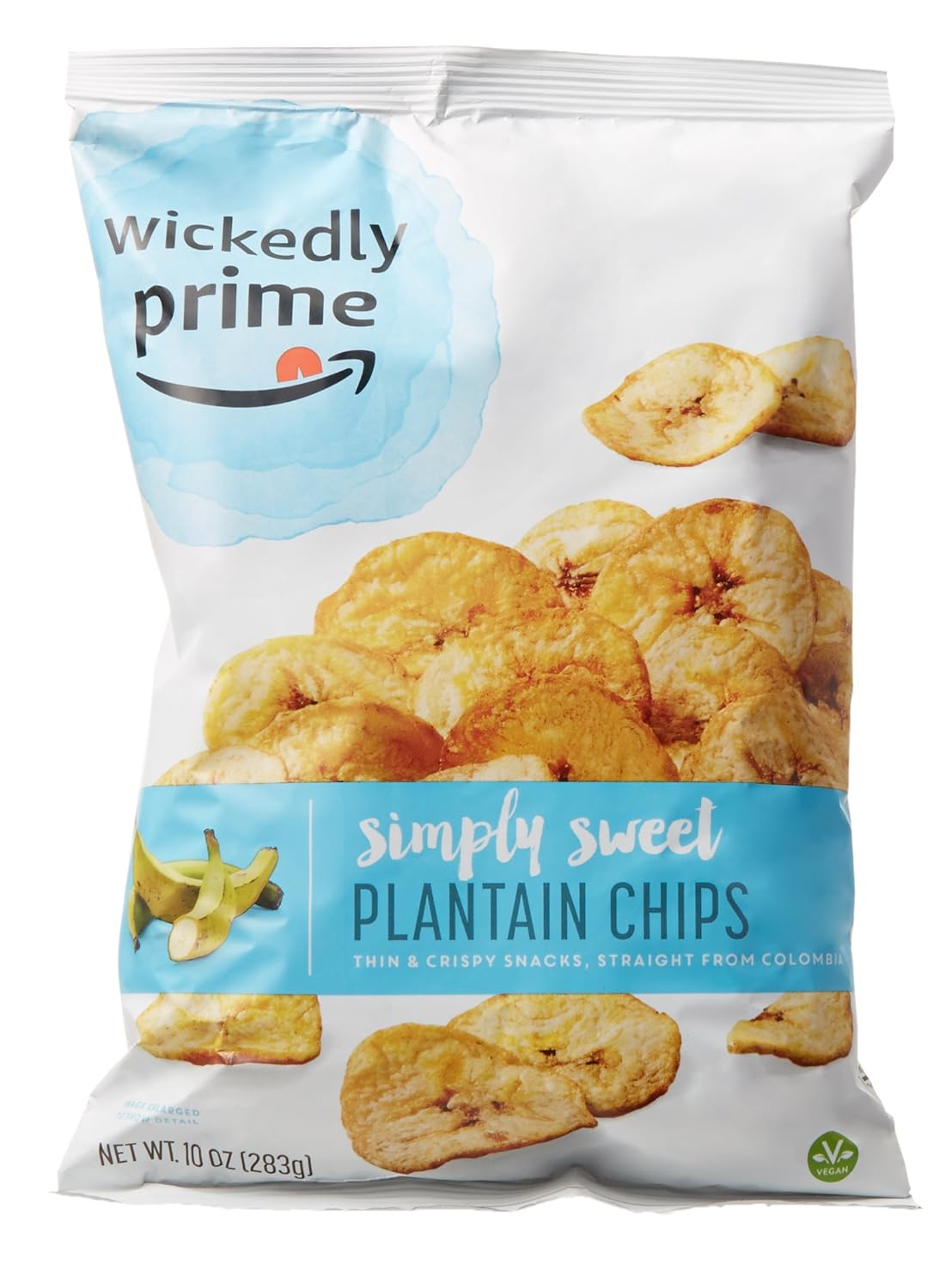 Amazon Com Wickedly Prime Plantain Chips Simple Slightly Sweet 10 Ounce Pack Of 4