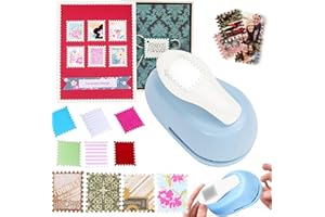 Stamp Puncher Large Rectangular Postage Stamp Paper Punch Stamp Hole Punch Lever Action Paper Punches for Crafting Scrapbooki