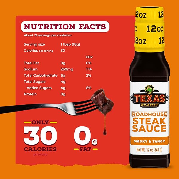 TEXAS ROADHOUSE GOLD SAUCE, 12 OZ. BOTTLE, PERFECT STEAK MARINADE OR DIPPING SAUCE, MADE WITH VINEGAR, APPLE BUTTER AND SOY SAUCE