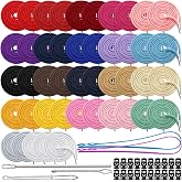 ZAVOOS 44 Pack Drawstring Cords Replacement with Easy Threaders | Premium Hoodies Drawstring with Easy Threaders, Cord Locks for Sweatpants, Shorts, Pants, Jackets, 51 Inch Long, 22 Colors