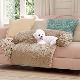ANWA Soft Plush Dog Sofa Bed Cushion Cover 77x77x16cm Washable Mat view 6