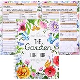 Harloon Garden Planner and Log Book Floral Garden Journal Guided Tracker Notebook Gardening Diary Planner for Farmers Record Plant Growing Profile,100 Sheets,6.3 x 8.7 Inch(Cute)