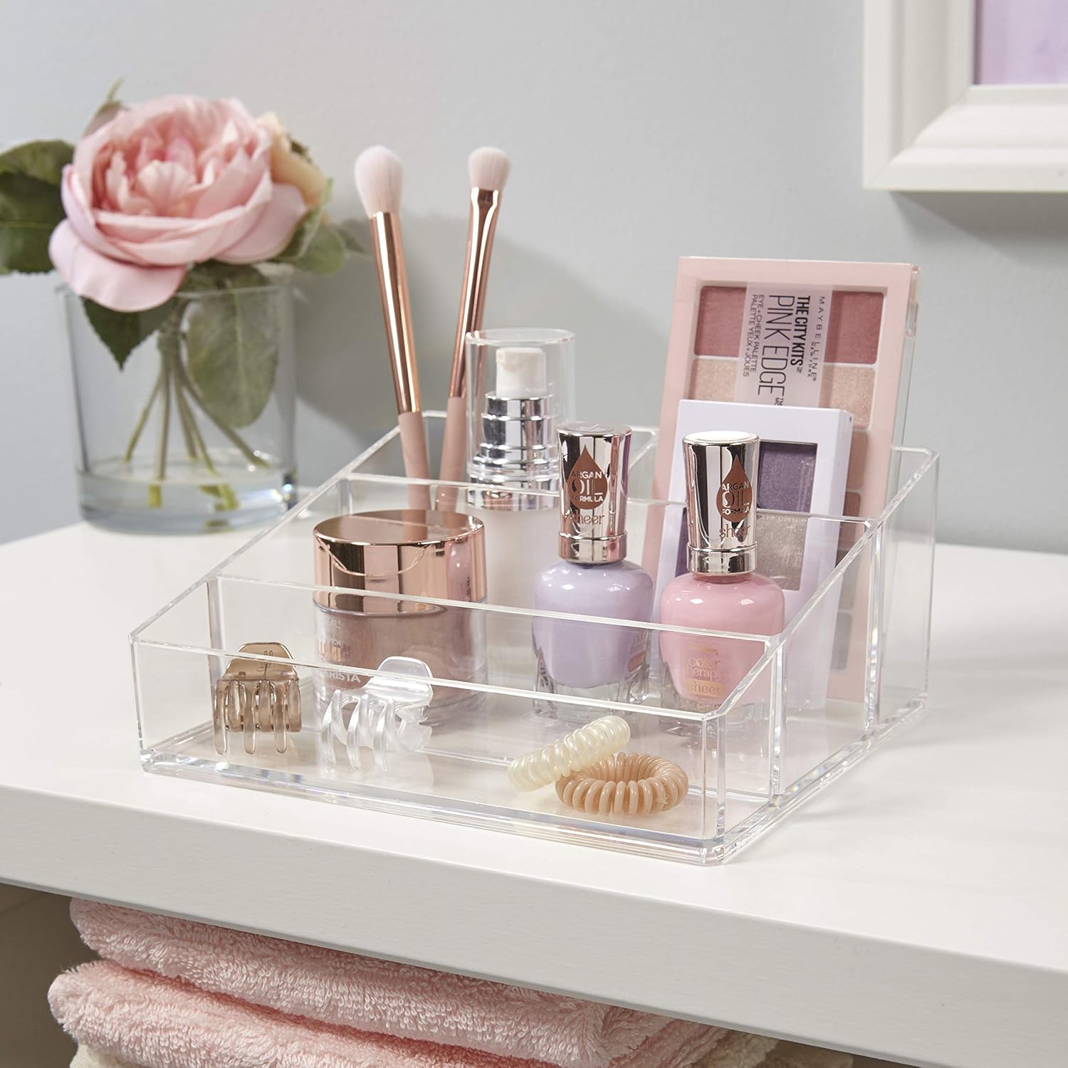 STORi Clear Plastic Vanity Makeup Organizer: Home & Kitchen