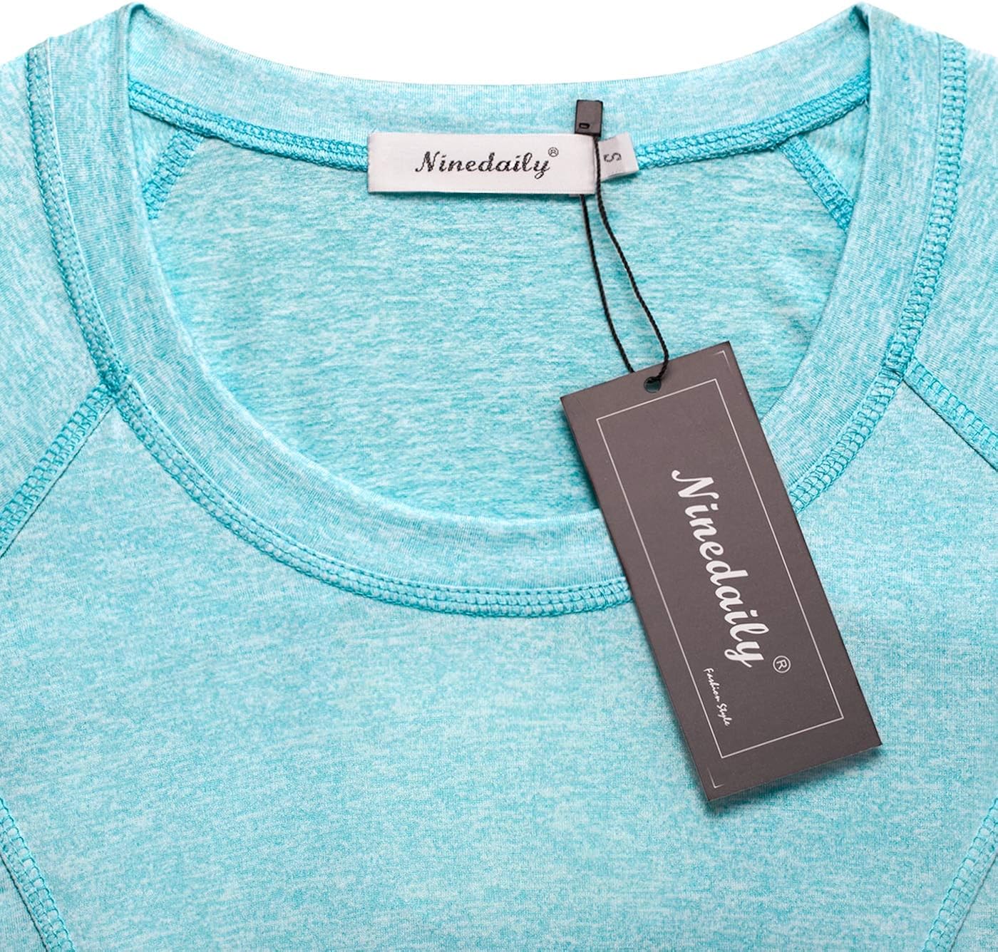 Ninedaily Womens Workout Top Running Yoga Shirt Summer Short Sleeve Casual Tunic: Clothing