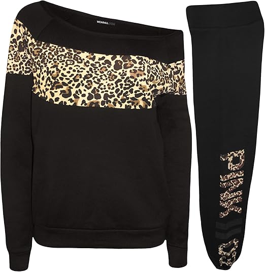 leopard jogging suit