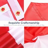 AhfuLife Poland Flag 5ft x 3ft Double Sided Polyester with Brass Eyelets view 3