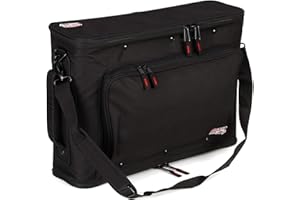 Gator Cases Lightweight Rack Bag with Removable Shoulder Strap, 2U Rack - 12.5" Rackable Depth (GR-RACKBAG-2U)