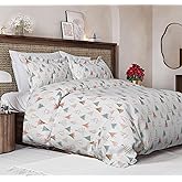 Christmas Duvet Cover Queen Size Set - Extra Soft Queen Duvet Cover with 2 Pillow Shams - Holiday Xmas Bedding with Zipper Closures & Ties - Comfy Breathable Bed Set - 90 x 90, Christmas Tree Pattern