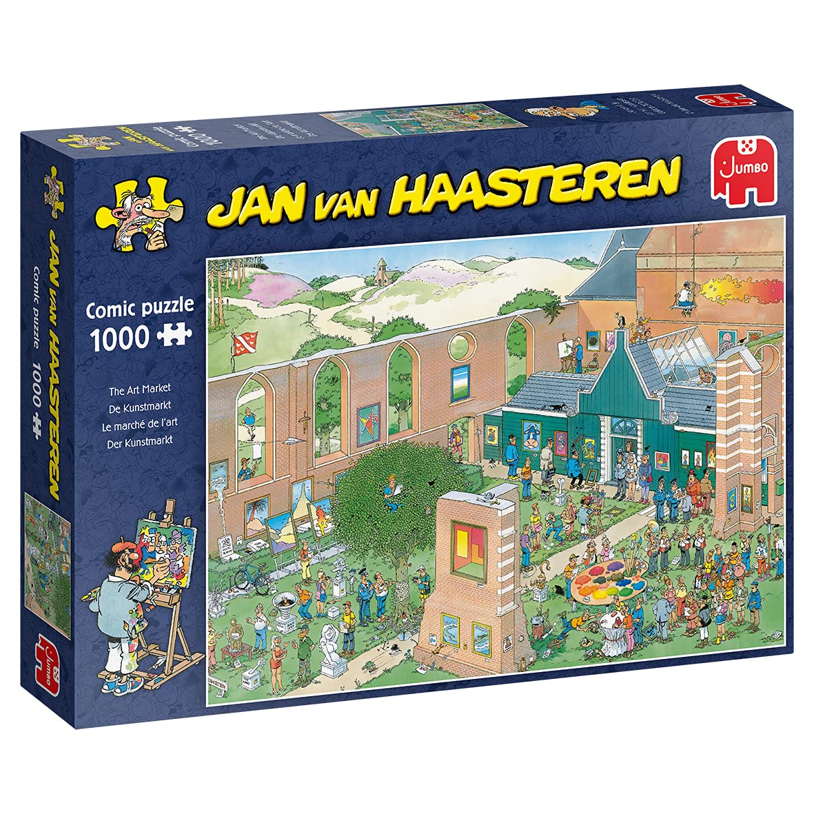 Jumbo, Jan Van Haasteren - Art Market - Jigsaw Puzzles for Adults, 1000 piece