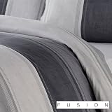 Fusion Duvet Cover and Pillow Case Grey Single 52% Polyester 48% Cotton view 2
