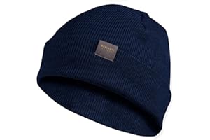 MERIWOOL Kids’ Beanie - Merino Wool Ribbed Knit Winter Hat for Boys and Girls