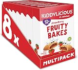Kiddylicious Strawberry Fruity Bakes 48 Pack Whole Wheat Real Fruit Centre view 1