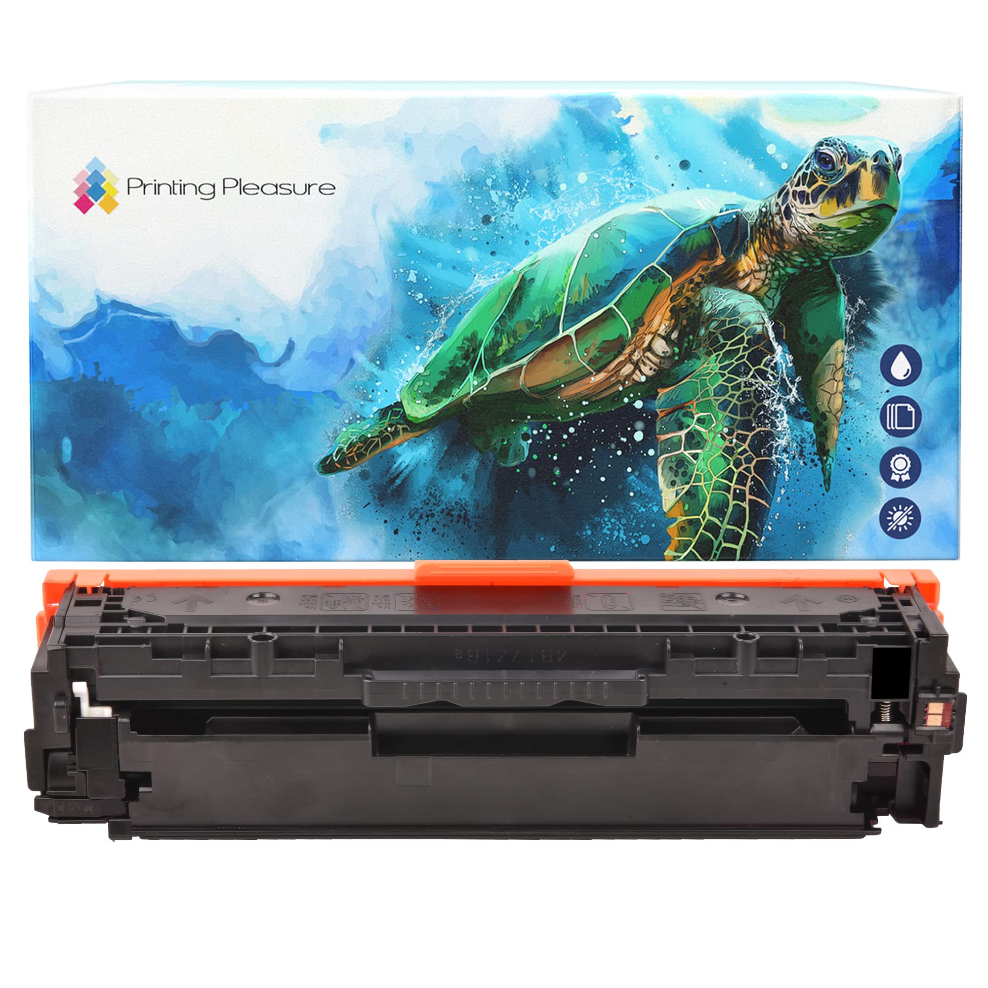 Printing Pleasure Compatible CF210X 131X/131A Toner Cartridge for HP LaserJet Pro 200 Color M251N M251NW MFP M276N MFP M276NW Canon LBP-7100CN LBP7110Cw MF8230Cn MF8280Cw - Black, High Yield
