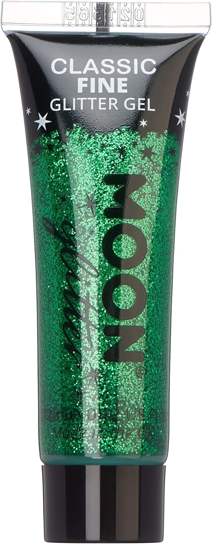 Moon Glitter Green Fine Face Body Glitter Gel 12ml Cosmetic Festival Face Paint