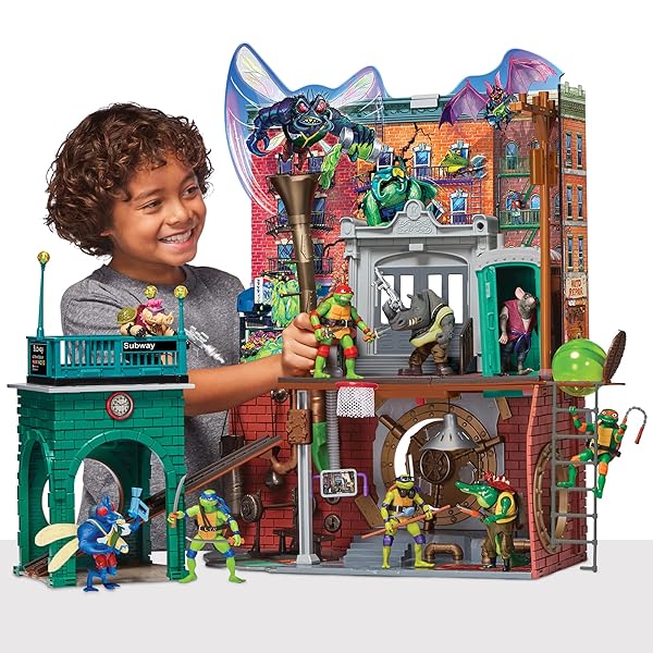 TEENAGE MUTANT NINJA TURTLES: MUTANT MAYHEM SEWER LAIR PLAYSET BY PLAYMATES TOYS