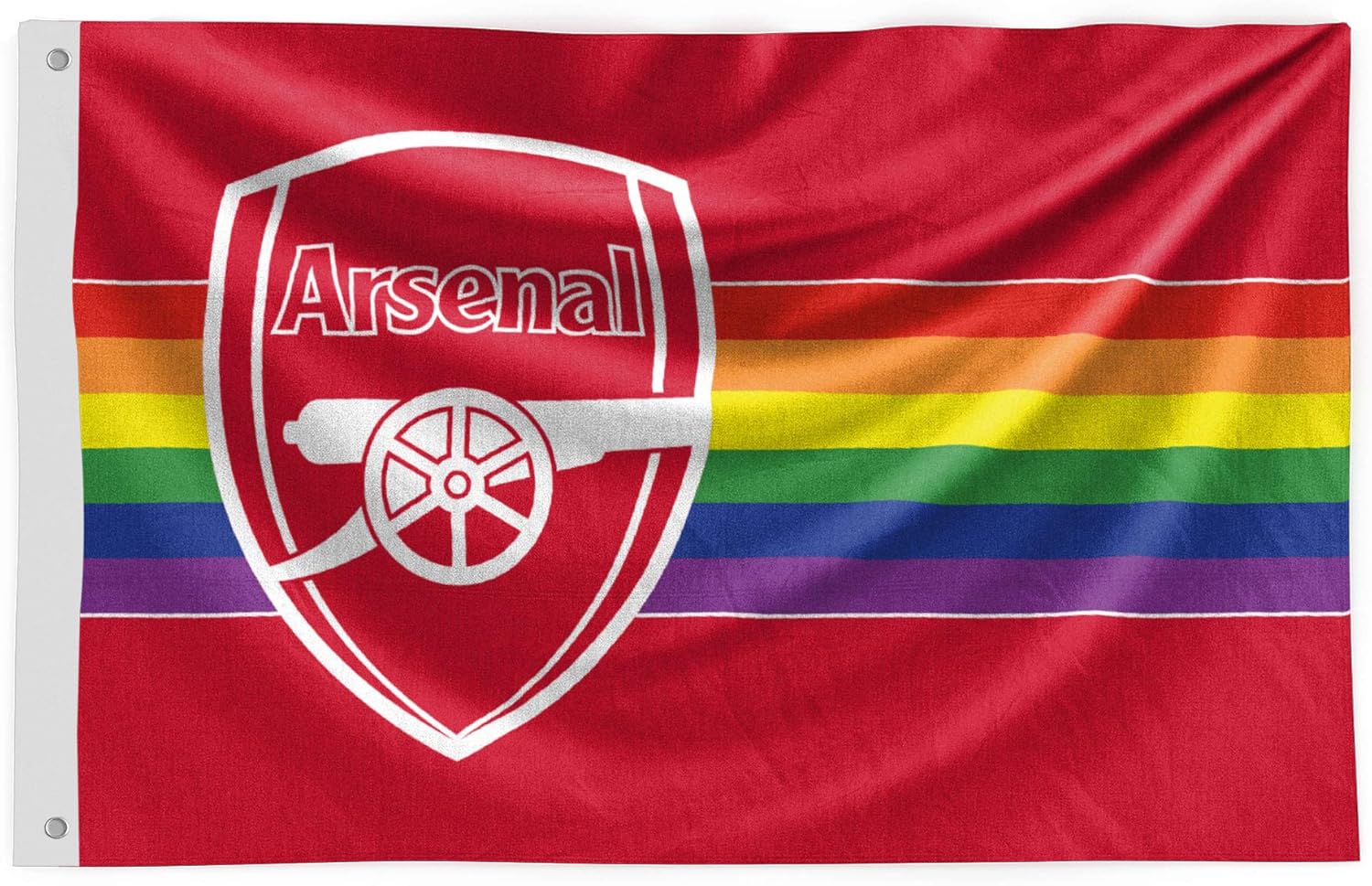 5x3 Arsenal FC Rainbow Flag Amazon.co.uk Sports & Outdoors
