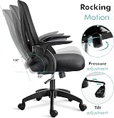 Blisswood Adjustable Office Chair Mesh Desk Chair with 90° Armrests Grey view 6