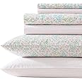 Laura Ashley - Sheet Set, Super Soft Bedding Set with Deep Pocket, Includes Matching Bonus Pillowcases, Floral Home Decor (Jaynie Pink, Queen)