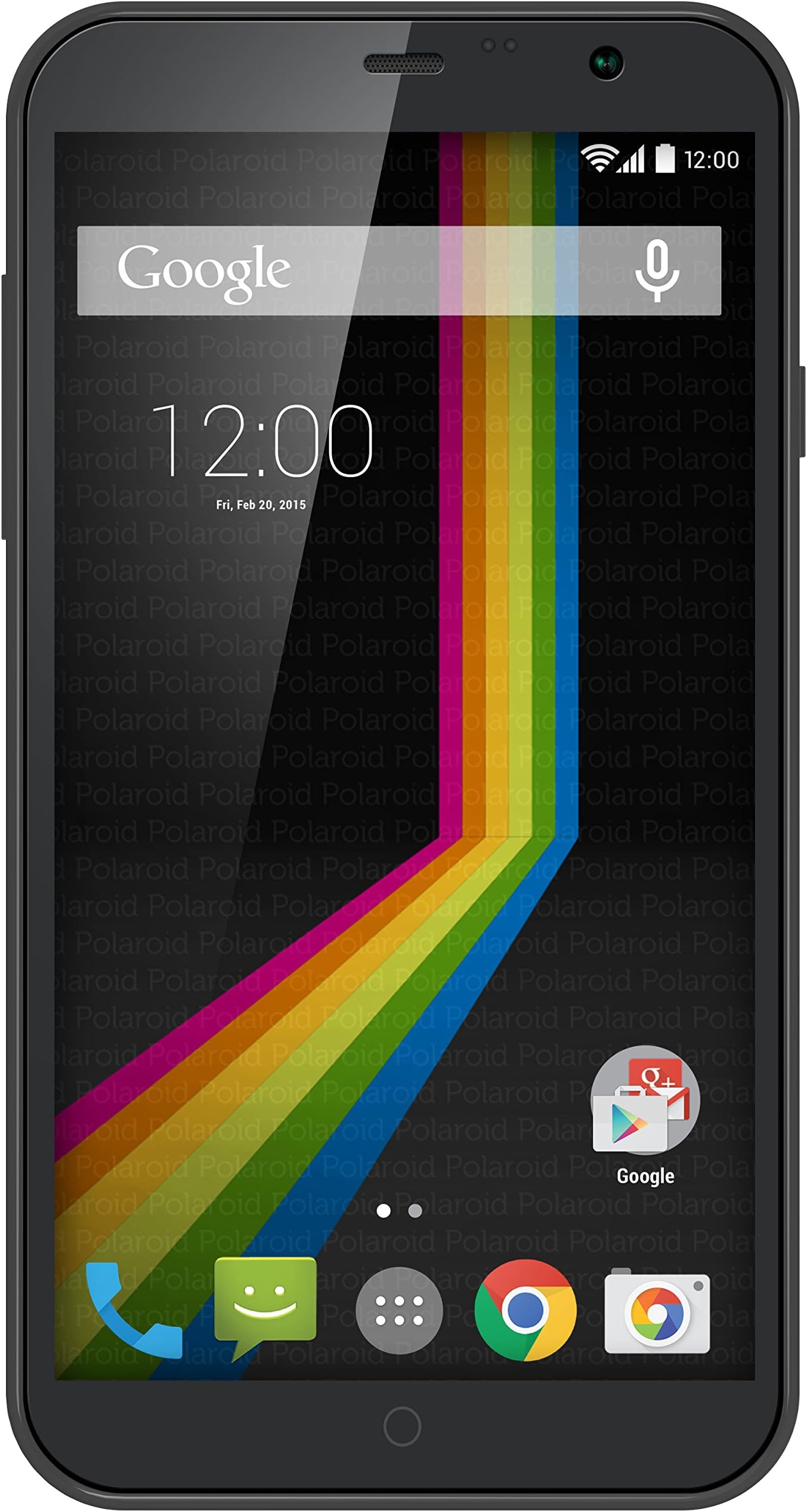 Polaroid A4BK 4-Inch Unlocked Smartphone with No Contract, 4G HSPA+ Dual SIM GSM, Android 4.4 KitKat, Black (Retail Packaging)