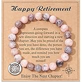 Shonyin Retirement Gifts for Women 2025 Coworker Leaving Gifts, Compass Bracelet You Will Be Missed Farewell Going Away Goodbye Gifts for Coworker Friends Her Woman Manager Boss Teacher Employee