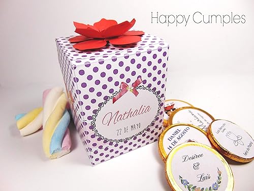 12 Cajas Con Chuches Personalizadas: Amazon.es: Handmade