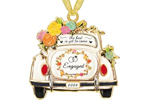 Sereney Engagement Gifts for Couples Engagement Ornament 2026, engagement Gifts for Women Best Gift for Newly Engaged Couple Bride to Be Bridal Shower Gift, Fiance, Friend, Daughter Christmas Ornamnet