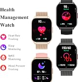 Popglory 2.01" Smart Watch for Women Men, Call, BP HR Sleep, 100+ Sports, view 3