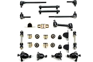 ANDERSEN RESTORATIONS A-Resto-Parts Black Polyurethane Front End Suspension Master Rebuild Kit With idler Arm Compatible With 1958, 1959 And 1960 Full SIze Vehicles, OEM Spec Replacement Parts, 27 Piece Kit