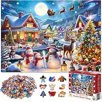 500 Piece Christmas Puzzle for Adults, Jigsaw Puzzles for Kids