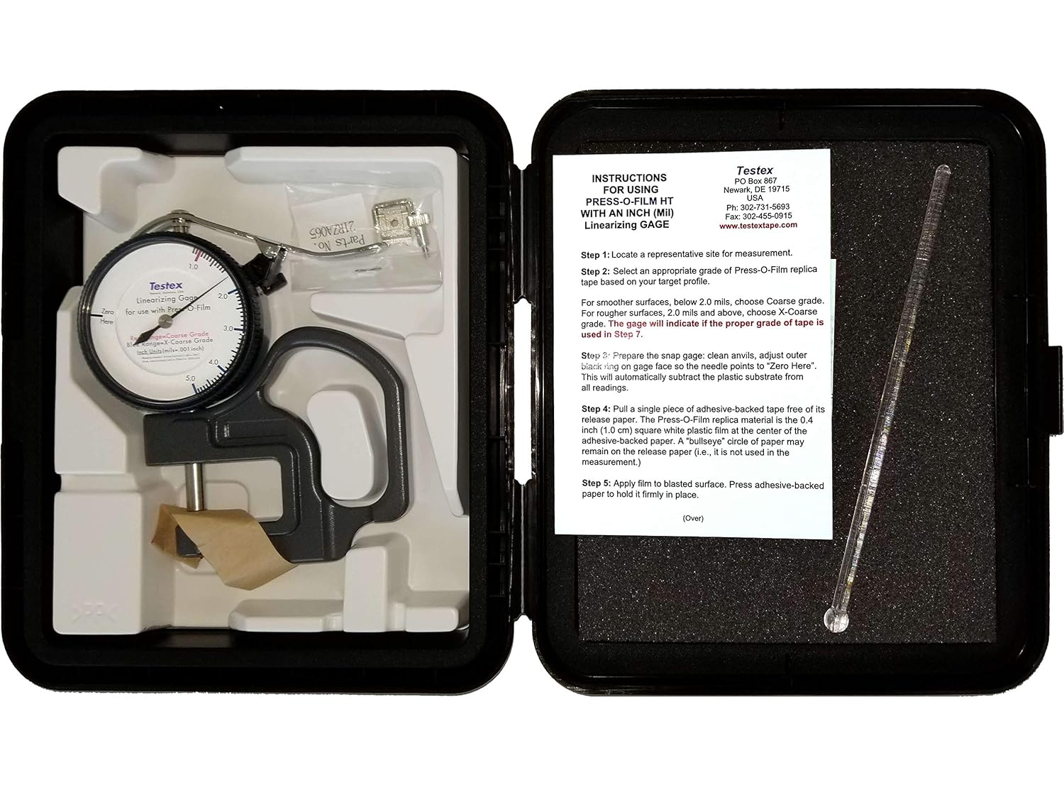 Test, Measure & Inspect Testex Linearizing Spring Micrometer Dial Gauge
