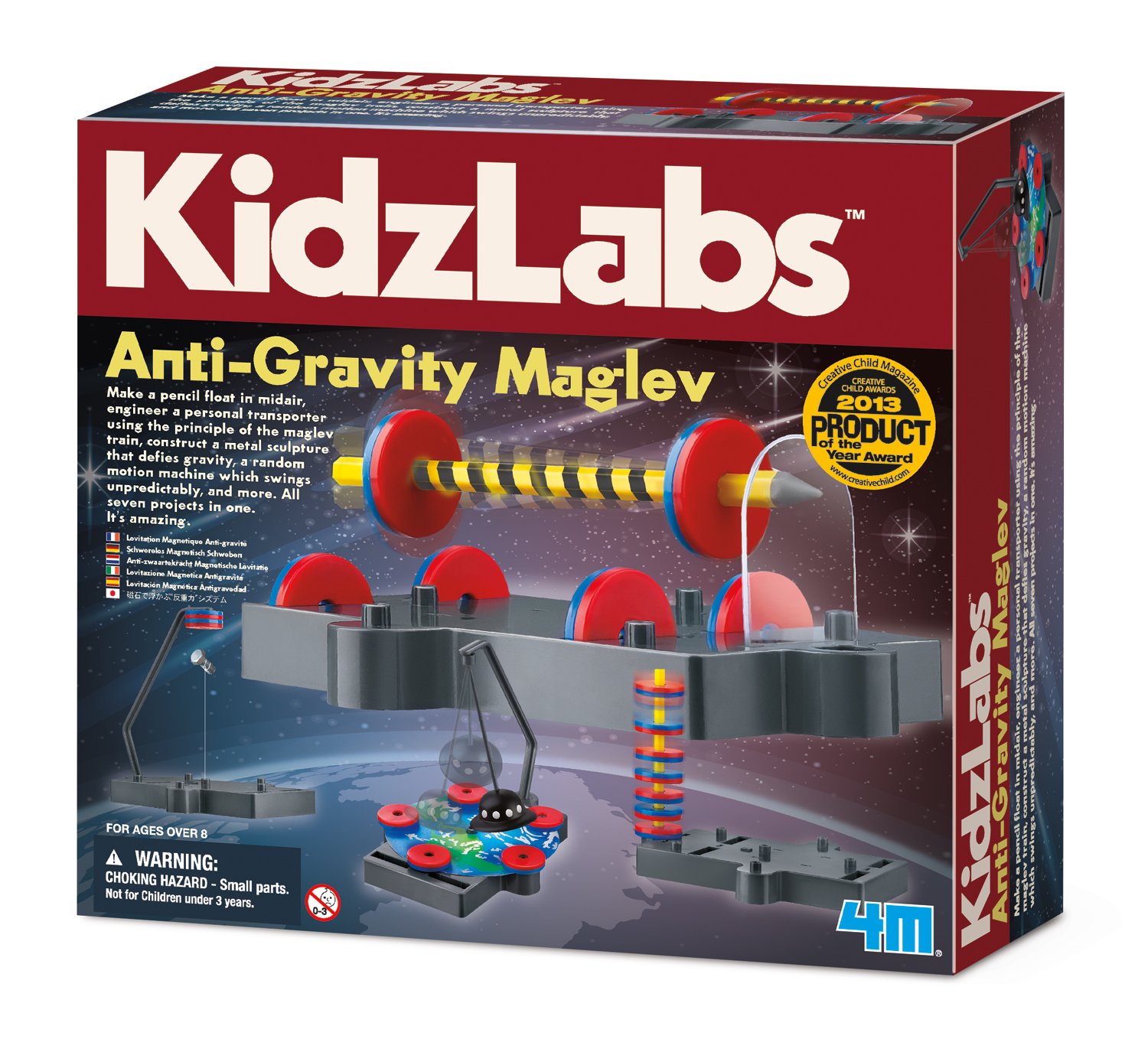 Photo 1 of ** SOLD AS IS NO RETURN/REFUNDS**
4M Kidzlabs Anti Gravity Magnetic Levitation Science Kit - Maglev Physics Stem Toys Educational Gift for Kids & Teens, Girls & Boys (3686)