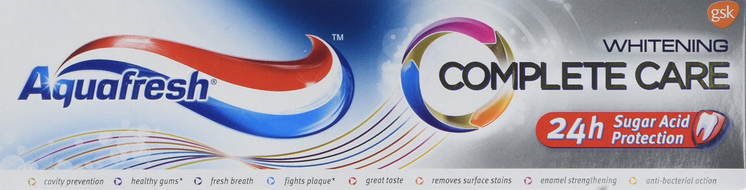 Aquafresh Complete Care Toothpaste, 75 ml, Whitening, Pack of 6