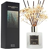 Cocorrína Reed Diffuser Sets, 6.7 fl oz. Black Forest Diffuser with Sticks Home Fragrance Reed Diffuser for Bathroom Shelf Decor