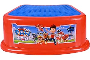 GINSEY Nickelodeon Paw Patrol Bathroom Step Stool for Kids Using The Toilet and Sink - Kids, Potty Training, Non-Slip, Bathroom, Kitchen, Lightweight
