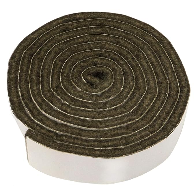 Adsamm® | selbstklebendes Filzband zum Zuschneiden | 19x1000 mm | Braun | Rolle | 3.5 mm starker selbstklebender Filzzuschnit