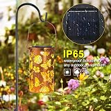 TickTime Rose Butterfly Solar Lanterns Hanging Outdoor Garden Decor view 8