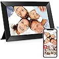 Frameo 10.1 Inch WiFi Digital Picture Frame, 1280x800 HD IPS Touch Screen Photo Frame Electronic, 32GB Memory, Auto-Rotate, W