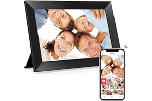 Frameo 10.1 Inch WiFi Digital Picture Frame, 1280x800 HD IPS Touch Screen Photo Frame Electronic, 32GB Memory, Auto-Rotate, W