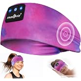 MUSICOZY Sleep Headphones Tie-Dye Bluetooth Headband Headphone for Sleeping | Wireless Sport Headbands Earphones Sweat Resistant Earbuds for Workout Running Cool Gadgets Unique Gifts for Women
