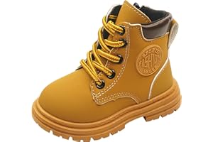 Toddler Work Boots Classic Snow Boots Waterproof Winter Boots Ankle Lace Up Boot Construction Boots