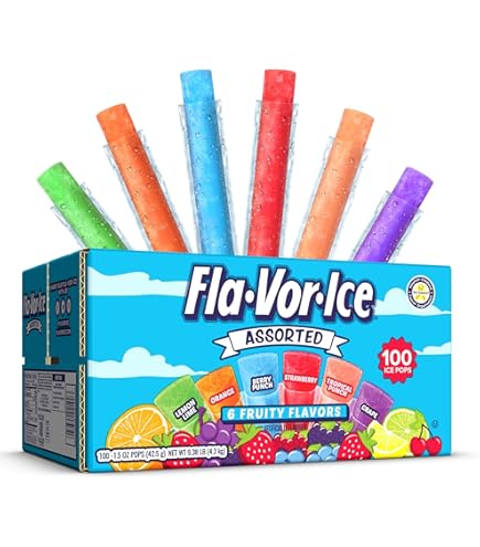 Amazon.com: Kisko Giant Tropical Freezies 5.5 oz, 50 Count